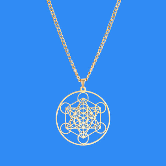 Merkaba Esoteric Sacred Geometry Necklace (Multiple Colors)