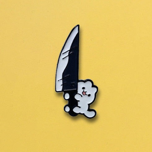 Kitten With A Knife Pin
