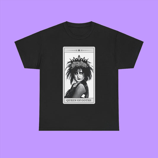 Siouxsie Sioux "Queen of Goths" Tarot Design Unisex Heavy Cotton Tee