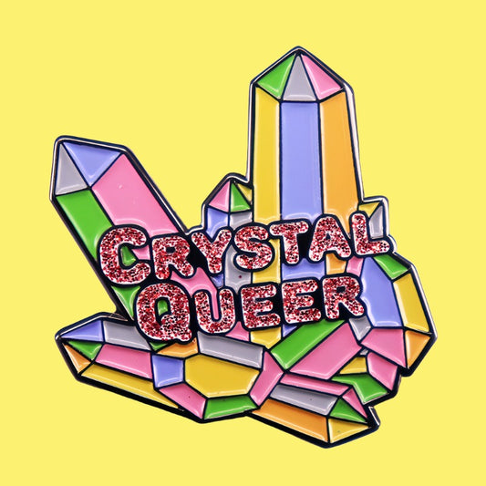 Crystal Queer Glitter Pin