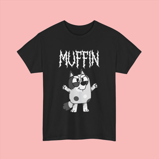 Black Metal Muffin Bluey Unisex Tee