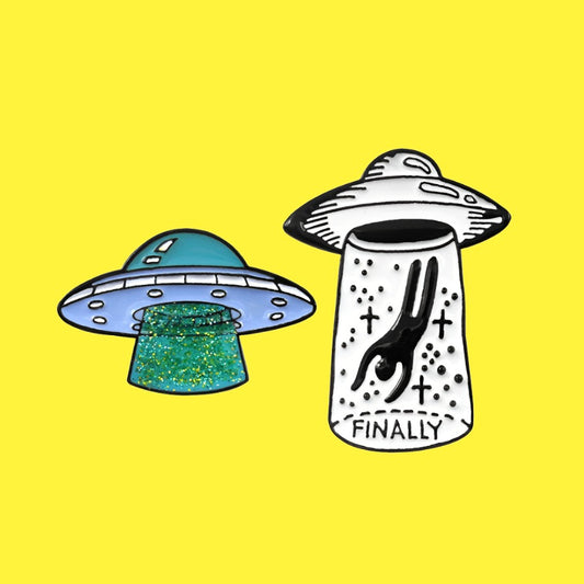 UFO Abduction Pins (Multiple Designs)