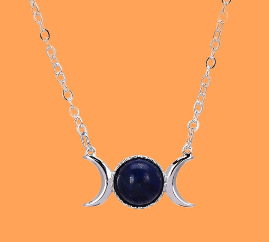 Moonlight Triple Goddess Necklace (Multiple Colors)