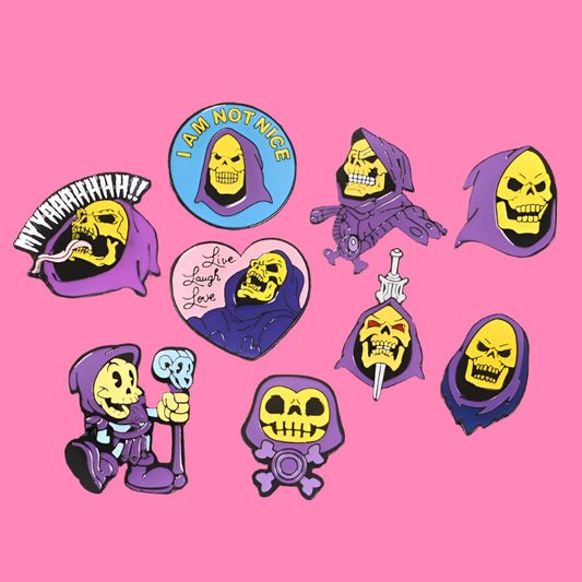 Skeletor Pins (9 Designs)