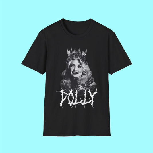 Dolly Parton Black Metal Unisex Softstyle T-Shirt