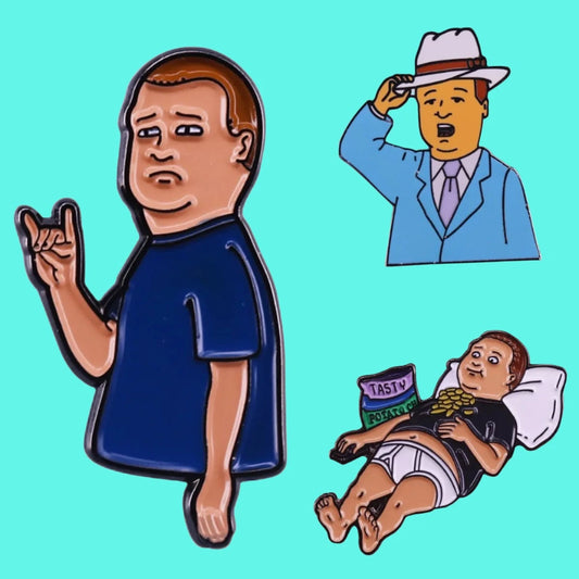 King of the Hill Bobby Hill Enamel Pins (3 Styles)