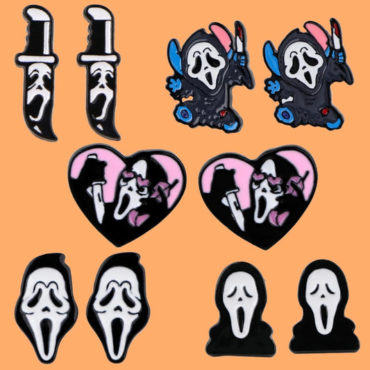 Ghostface from Scream Earrings (5 Styles)