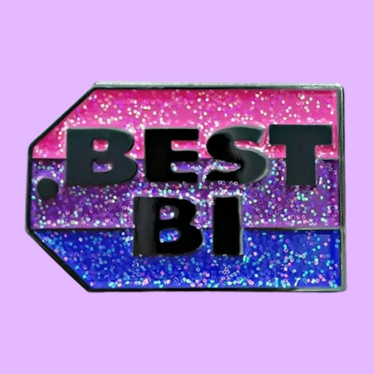"Best Bi" Bisexual Pride Enamel Pin