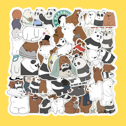 50 We Bare Bears Sticker Pack