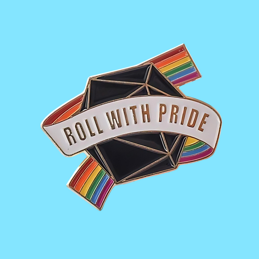 Roll With Pride Rainbow Pin