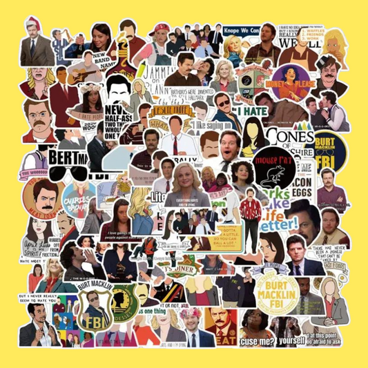 10/30/50/100 Parks and Recreation Sticker Packs